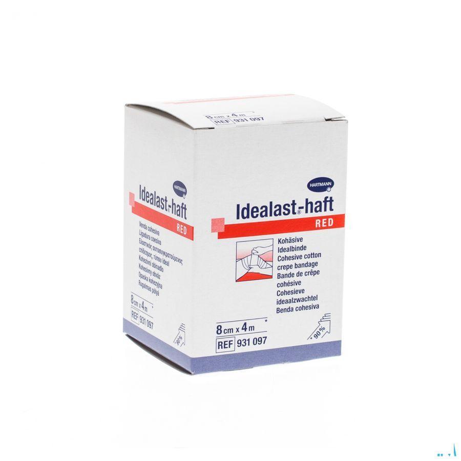 Idealast-haft Rood 8cmx4m 1 P/s  -  Hartmann