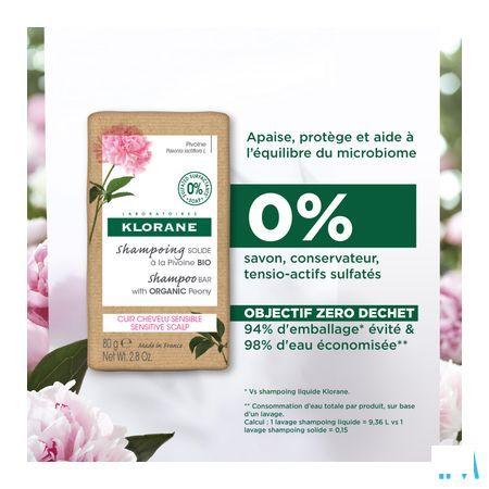 Klorane Capil. Shampooing Solide Pivoine 80 gr