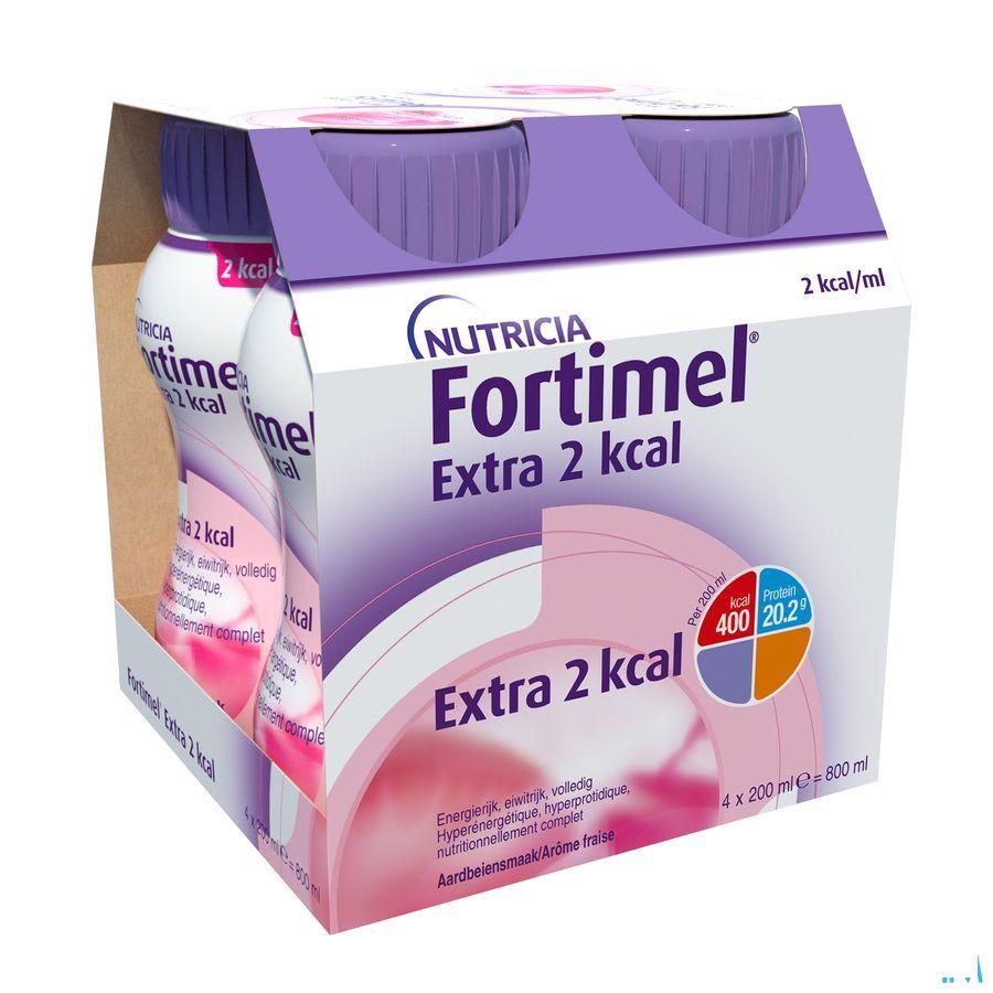 Fortimel Extra 2Kcal Fraise 4X200 ml  -  Nutricia