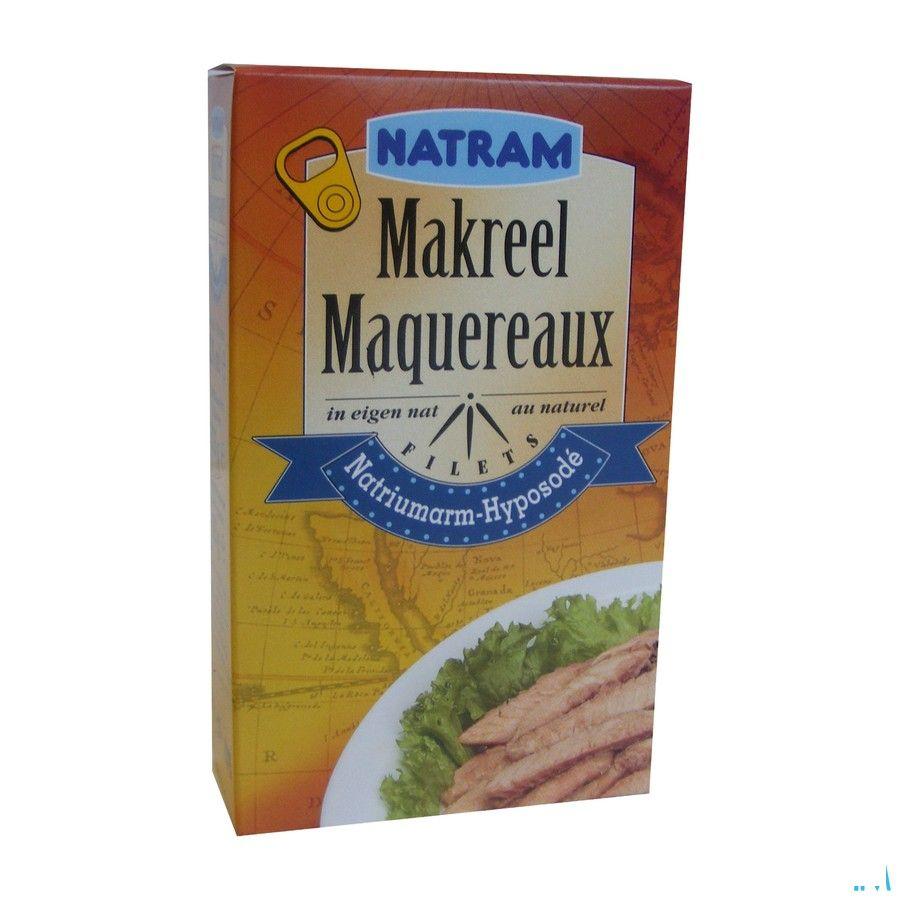 Natram Filets Maquereaux Naturel 125 gr  -  Revogan