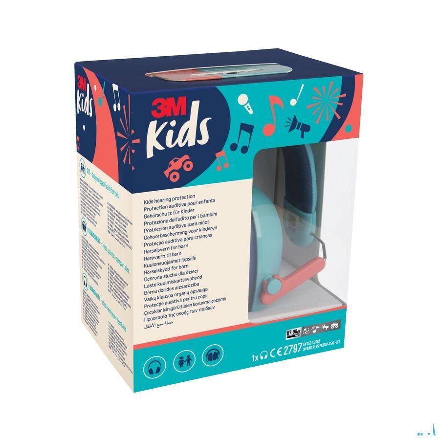 3M Kids Plus Casque A/Bruit Enfants Turquoise