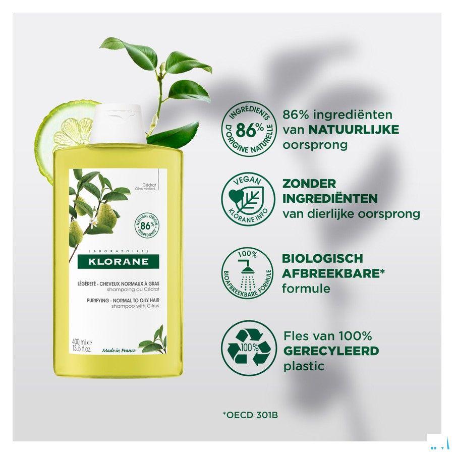 Klorane Capilaire Shampooing Pulpe Cedrat 400 ml