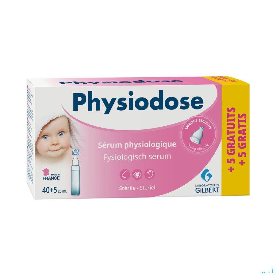 Physiodose Serum Fysio Ud Ster 40x5 ml + 5