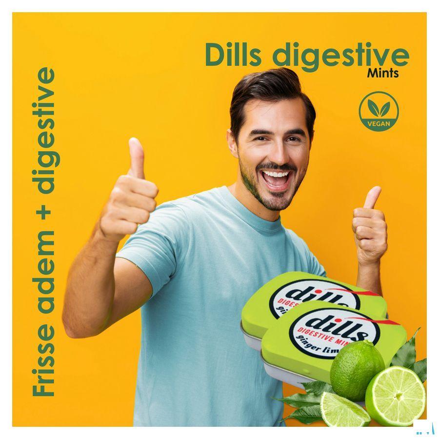 Dills Ginger & Lime Mints sans sucre 15 gr