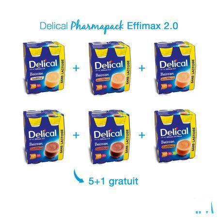 Delical Pharmapack Effimax 2.0 5 + 1x(4x200 ml)  -  Bs Nutrition