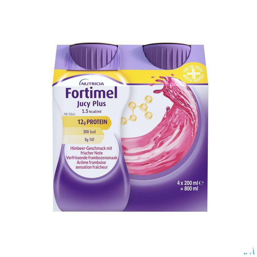 Fortimel Jucy Plus Framboos Verfr. 4 x 200 ml 185087