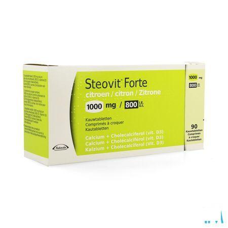 Steovit Forte Citroen 1000 mg/800IEKauwtabletten 90