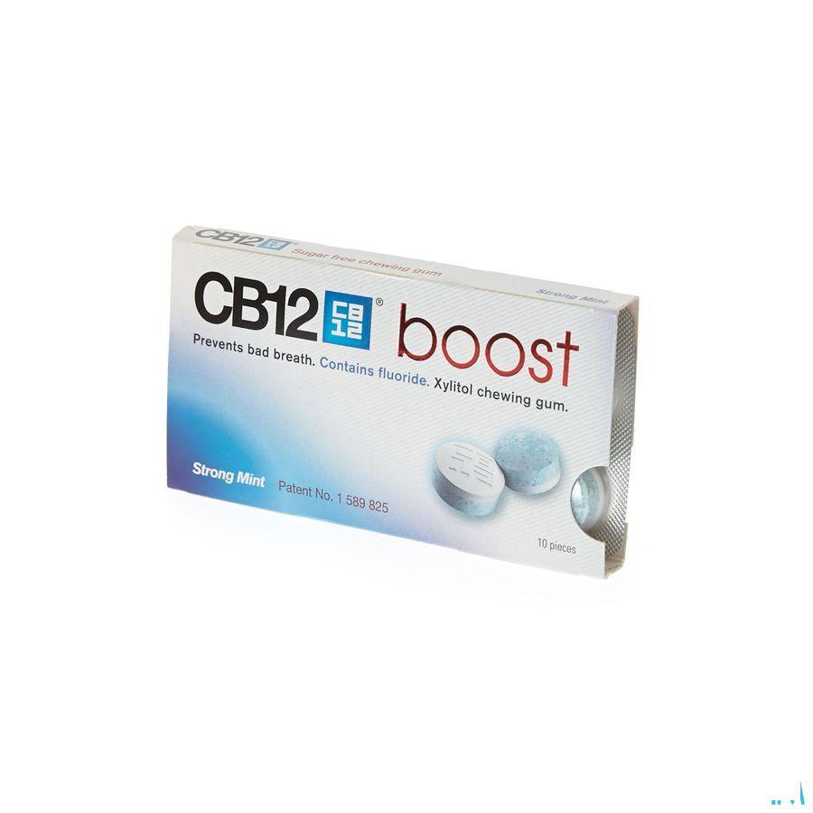 Cb12 Boost Chewing Gum Strong Mint Suikervrij 10