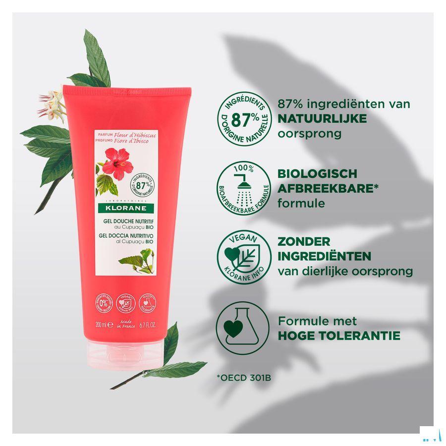 Klorane Lichaam Douchegel Hibiscusbloem 200 ml
