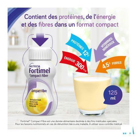 Fortimel Compact Fibre Aardbei 4x125 ml  -  Nutricia