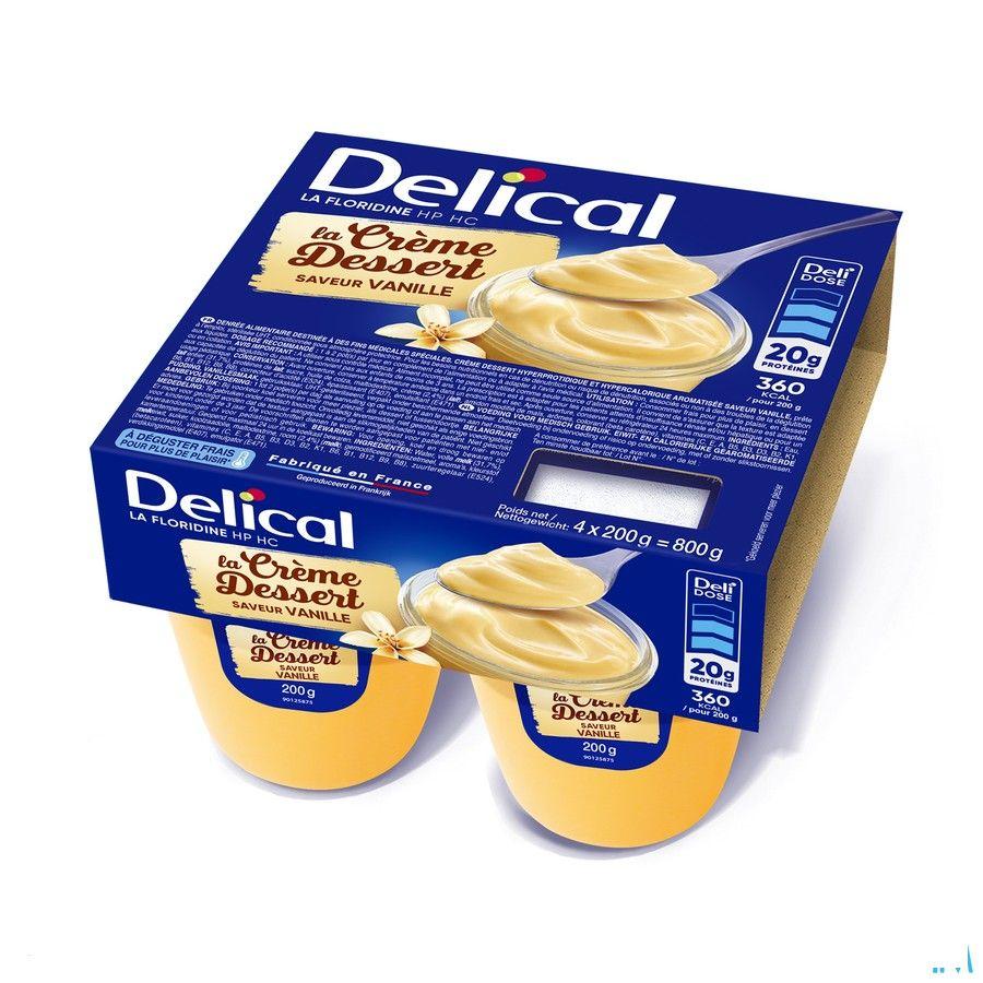 Delical Creme Dessert La Floridine Vanille 4X125 g  -  Bs Nutrition
