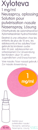 Xyloteva Teva 1,0 mg/ml Sol Pulveris Nasale 10 ml