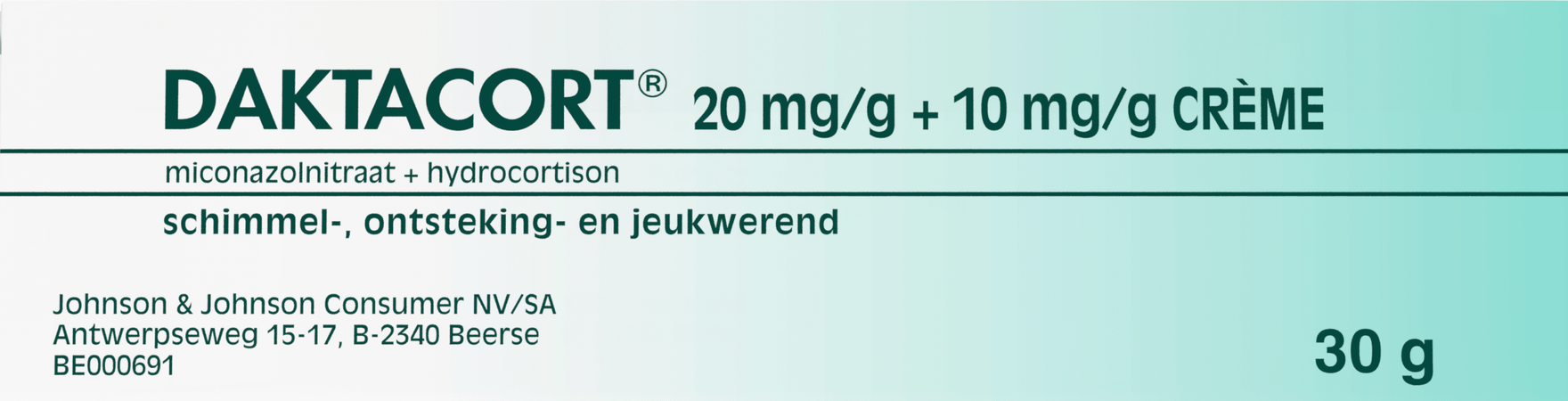 Daktacort Creme Derm 1 X 30 gr