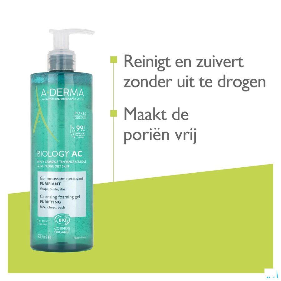 Aderma Biology Ac Zuiv. Schuim.Reinig.Gel 400 ml