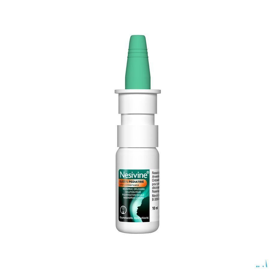 Nesivine 0,025% Sine Conserv Ped Spray Nas 10 ml