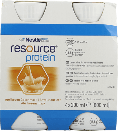 Resource Protein Abricot 4x200 ml  -  Nestle