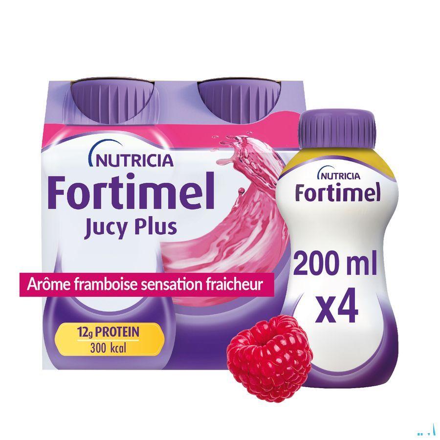 Fortimel Jucy Plus Framboos Verfr. 4 x 200 ml 185087