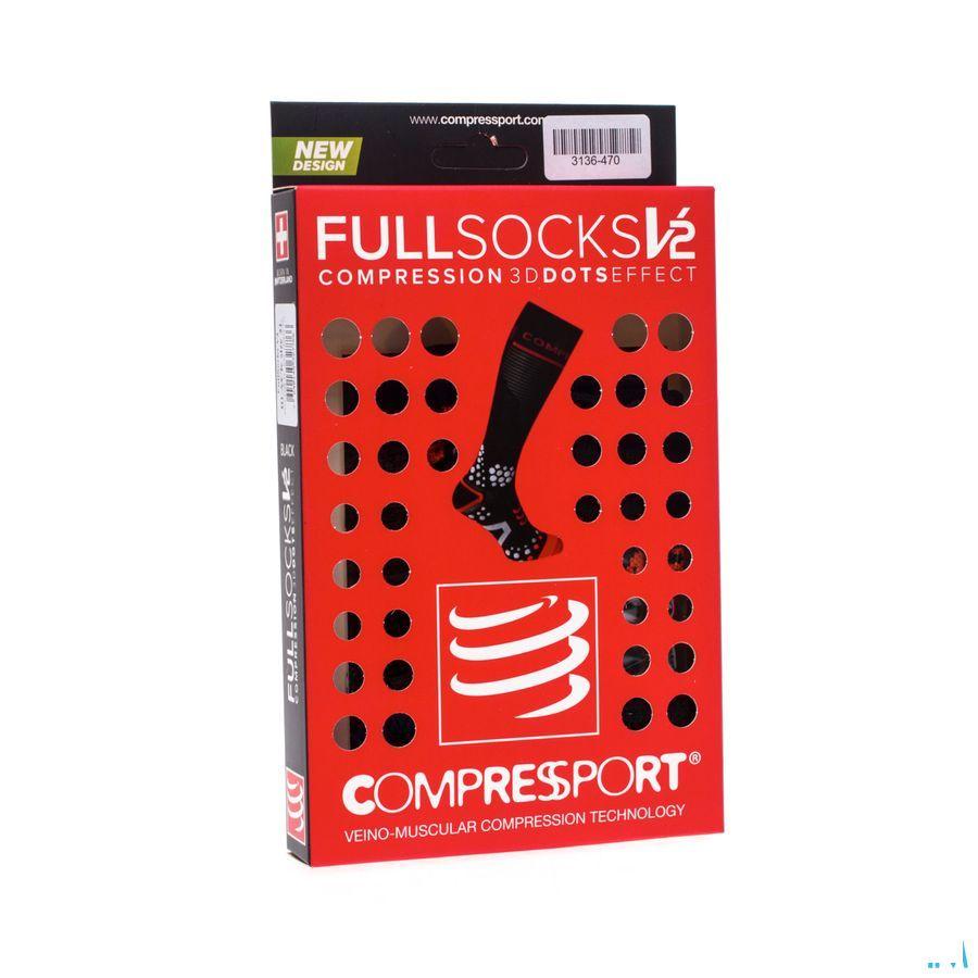 Compressport Full Socks Black 2L  -  Ocebio