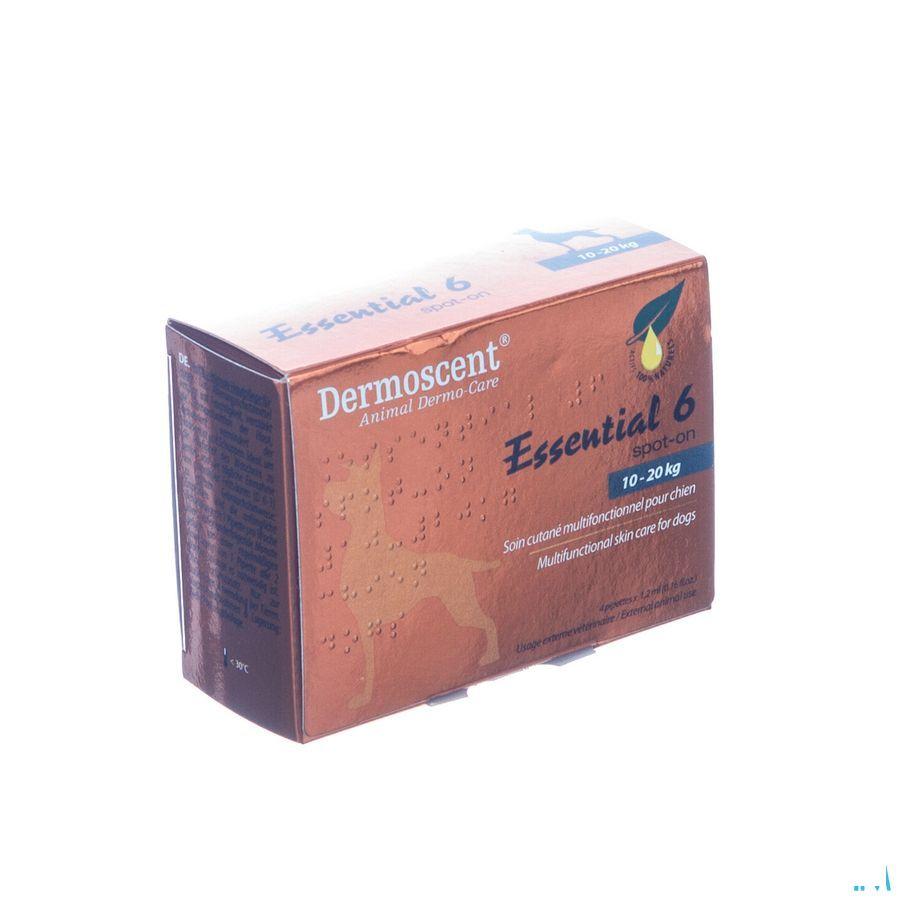 Essential 6 Spot-on Chien 10-20kg et 4x1,2 ml 