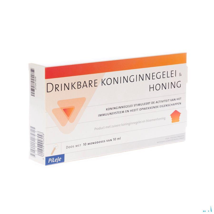 Koninginnebrij + Honing Bio Drinkb Unidose 10x10 ml  -  Pileje