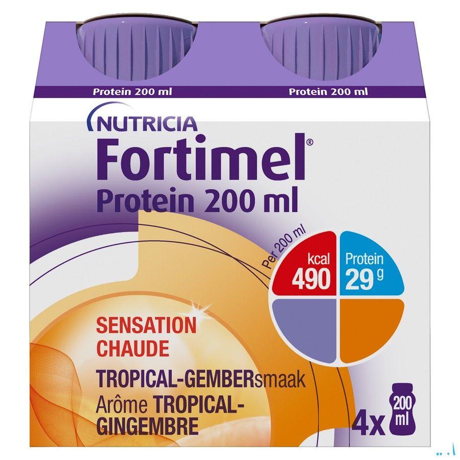 Fortimel Protein 200 ml Tropical Gember 4X200 ml  -  Nutricia