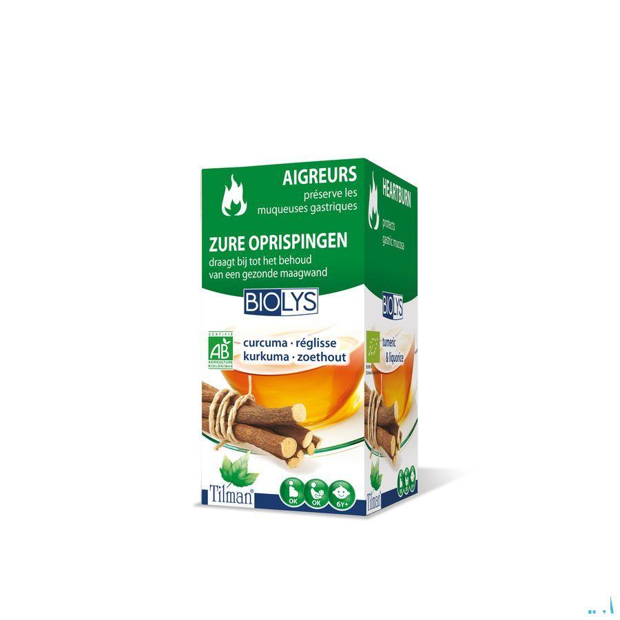 Biolys Curcuma-reglisse Tea-bags 20  -  Tilman