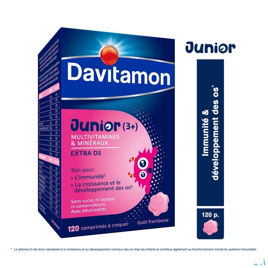 Davitamon Junior Framboos V1 Tabletten 120