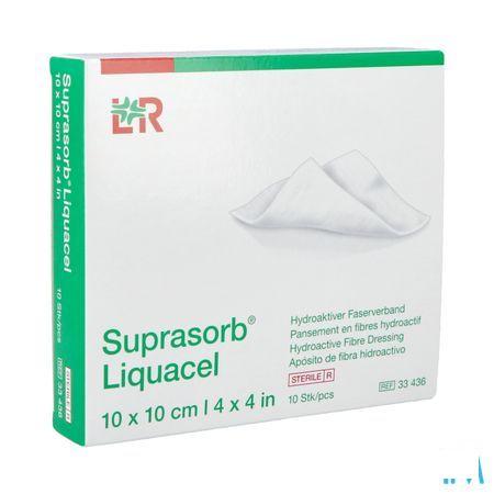 Suprasorb Liquacel Vezelverb Hydroact. 10X10Cm 10  -  Lohmann & Rauscher