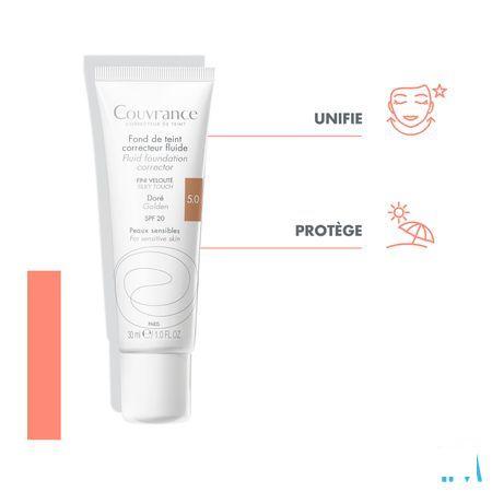 Avene Couvrance Fdt Correct. Fluide 5 Dore 30 ml  -  Avene