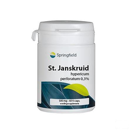 St Janskruid 500 mg Springfield V-Capsule 60  -  Springfield Nutraceuticals