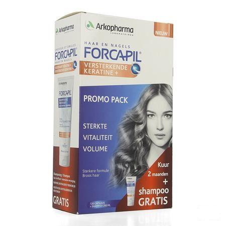 Forcapil Ontdekkingspack Caps 2X60+Sh 200  ml Grat.  -  Arkopharma