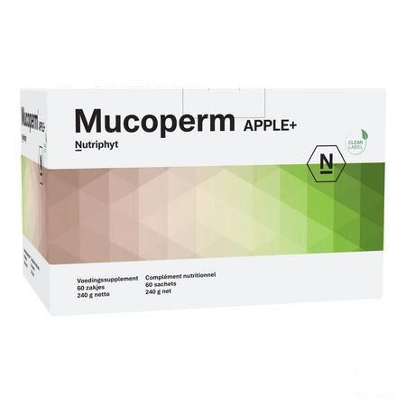 Mucoperm Apple + Poeder Zakje 60x 4g  -  Nutriphyt