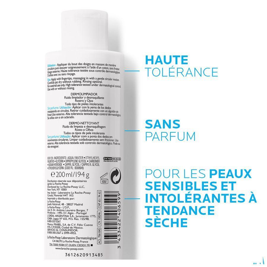 Toleriane Fluide Dermonettoyant 200 ml  -  La Roche-Posay