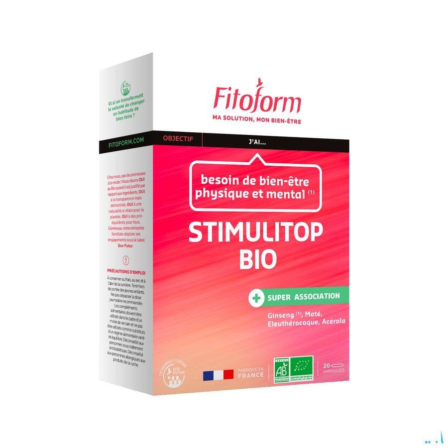 Stimulitop Ginseng + Eleuterococcus + Mate Amp 20  -  Bioholistic Diffusion