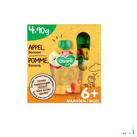 Olvarit Bio Pomme Banane Multipack 6M 4X90G  -  Nutricia