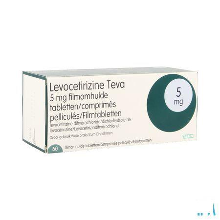 Levocetirizine Teva 5 mg Filmomhulde Tabletten 60 X 5 mg