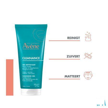 Avene Cleanance Reinigende Gel Tube 200 ml  -  Avene