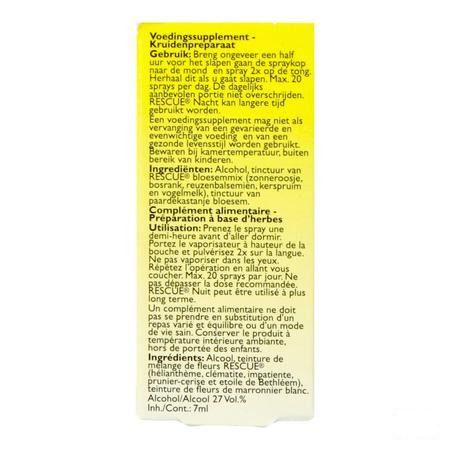 Bach Rescue Spray Nuit 7ml