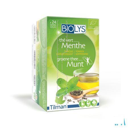 Biolys Groene Thee Munt Zakje 24  -  Tilman