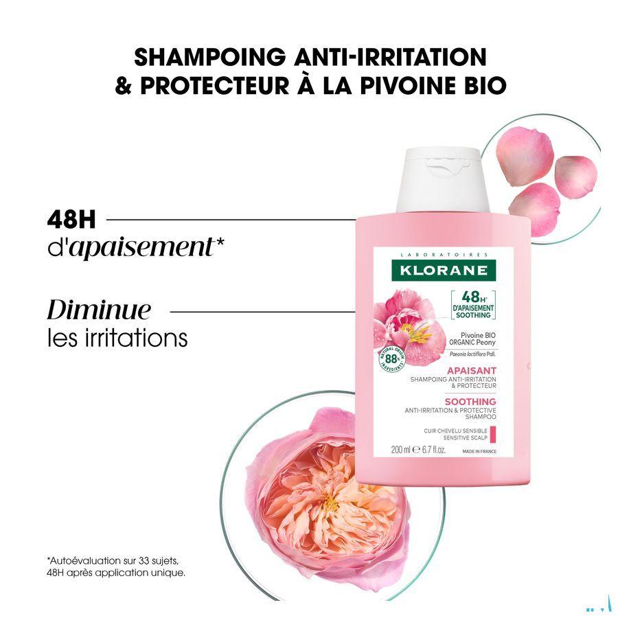 Klorane Capil. Sh Bio Pioenroos 200 ml