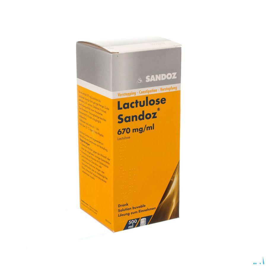 Lactulose Sandoz Drank 500 ml 670 mg/ml