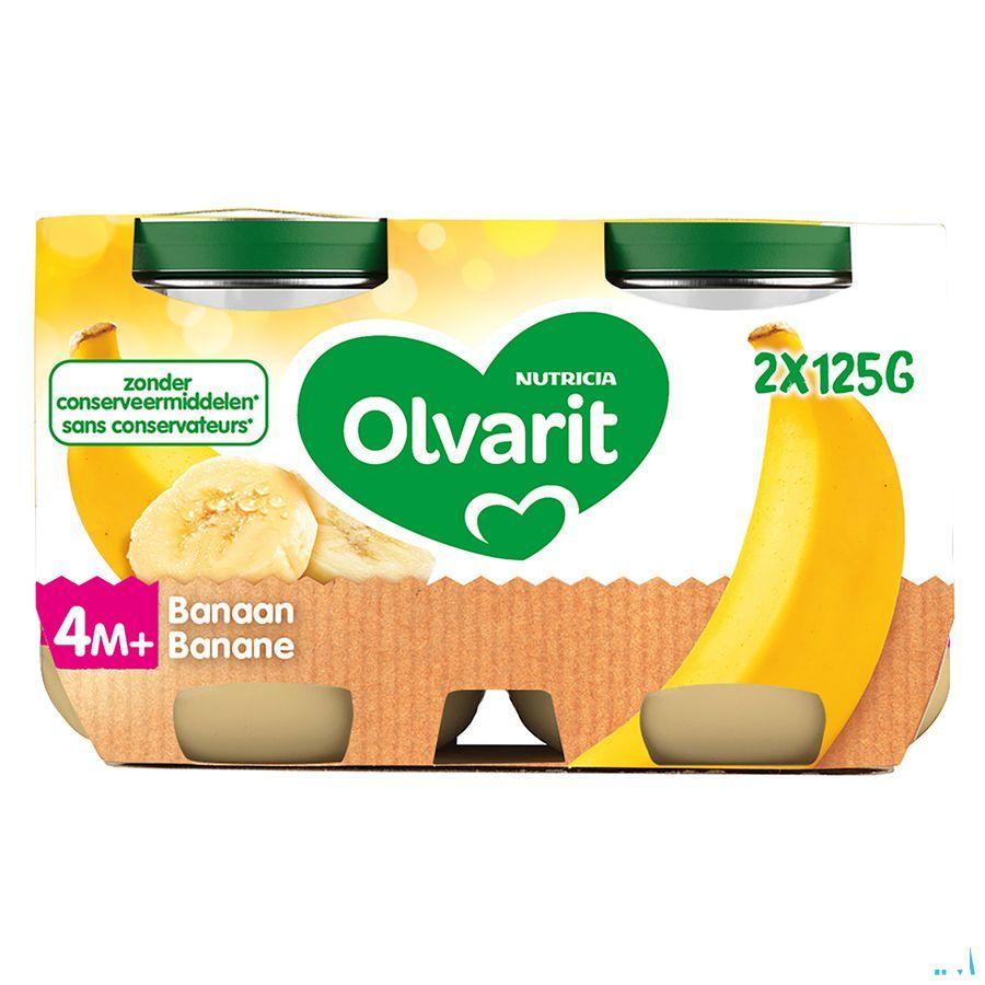 Olvarit Banaan 2x125 gr 4m06  -  Nutricia