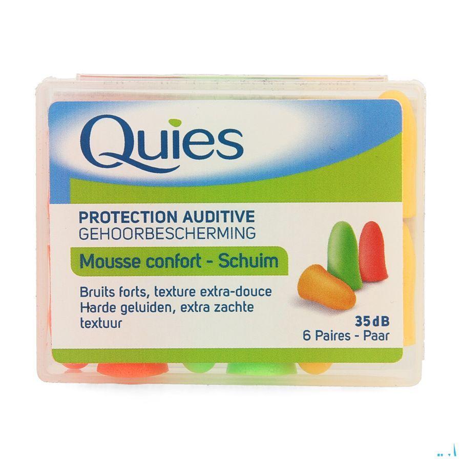 Quies Gehoorbescherming Schuim 6 Paar  -  Quies