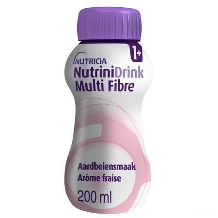 Nutrinidrink Aardbei Multi F. + 12m Flacon 200 ml 65589  -  Nutricia