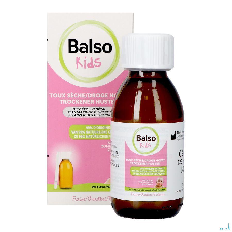 Balso Kids Hoestsiroop Z/Suiker 125ml + Pipet