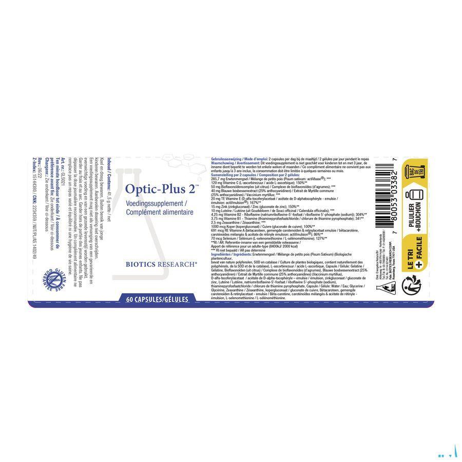 Biotics Optic Plus 2 60 capsules  -  Energetica Natura
