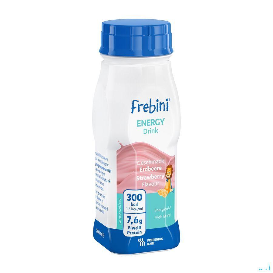 Frebini Energy Drink Enfant Fraise Flacon 4x200 ml  -  Fresenius