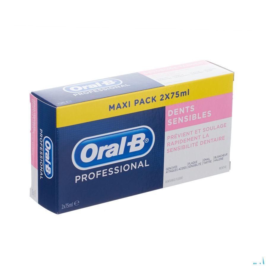 Oral B Professional Sensitive Tandpasta 2X75ml
