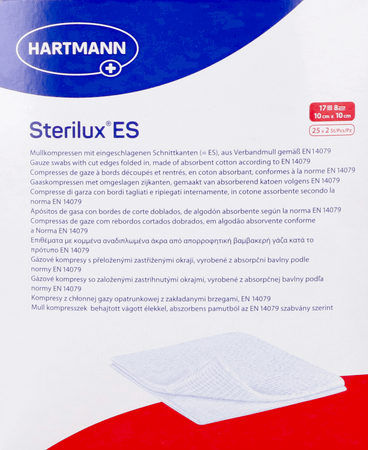Sterilux Es 10x10cm 8pl.st. 25x2 P/s  -  Hartmann