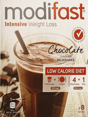 Modifast Chocolate Flavoured Milkshake 8x55 gr  -  Nutrition & Sante